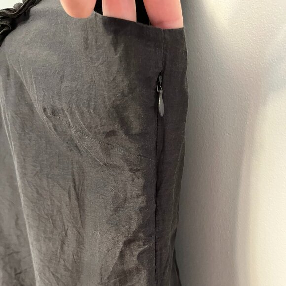 Banana Republic Black Silk Blend Tailored Blouse, Size 14 - Picture 6 of 12